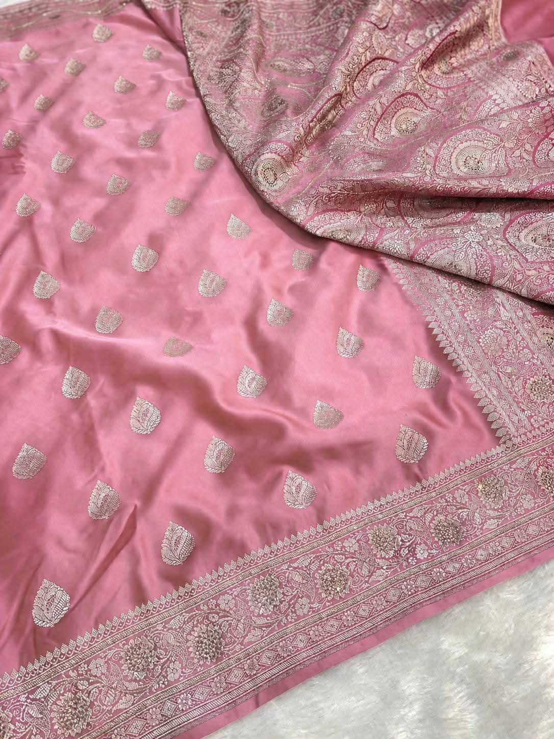 Classic Wine Red Mashru Silk Saree with Zari Border