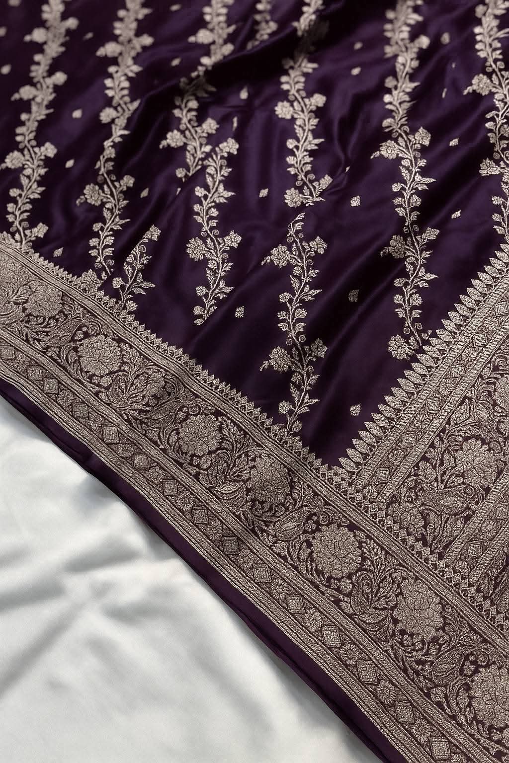 Classic Rose Pink Mashru Silk Saree with Golden Weaving