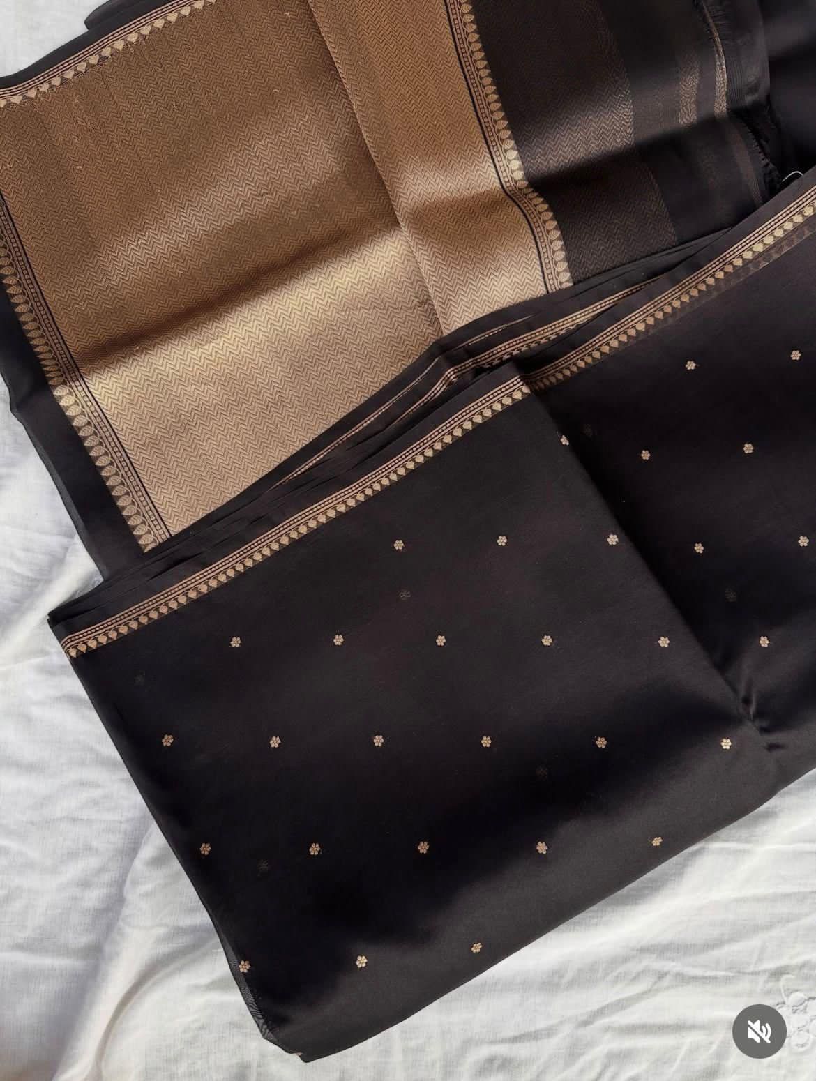 Designer Meenakari Saree Pure Banarasi Katan Satin Mashru Silk Kadhua Saree