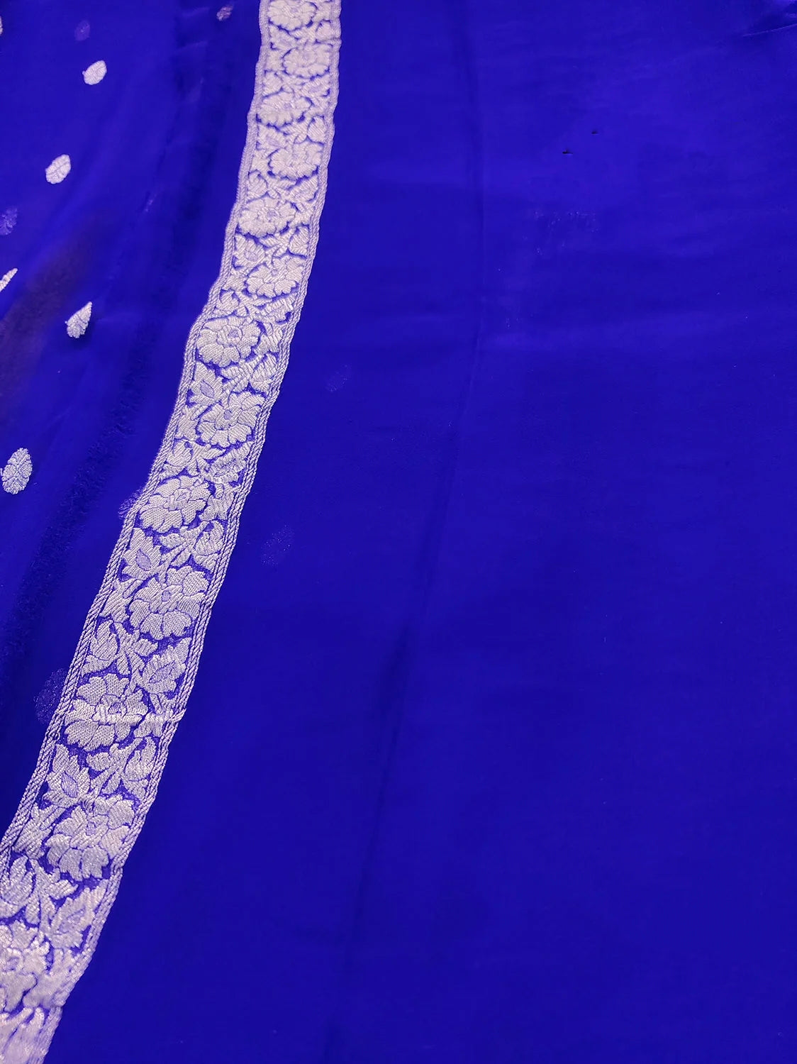 Premium Khaddi Chiffon Handloom Saree  Elegant Traditional Weave