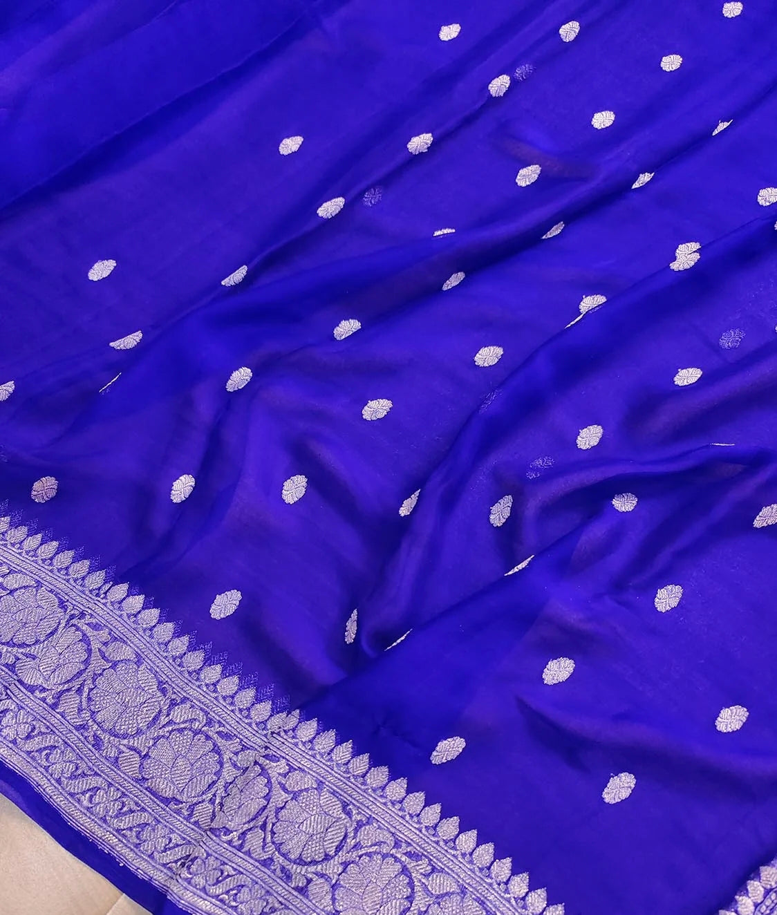 Premium Khaddi Chiffon Handloom Saree  Elegant Traditional Weave