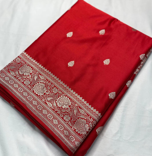 Festive Rose Pink Mashru Silk Saree with Art Silk Finish