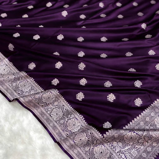 Wedding Wear Onion Pink Mashru Silk Saree with Floral Design