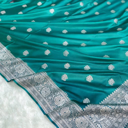 Ethnic Wine Red Mashru Silk Saree with Floral Design