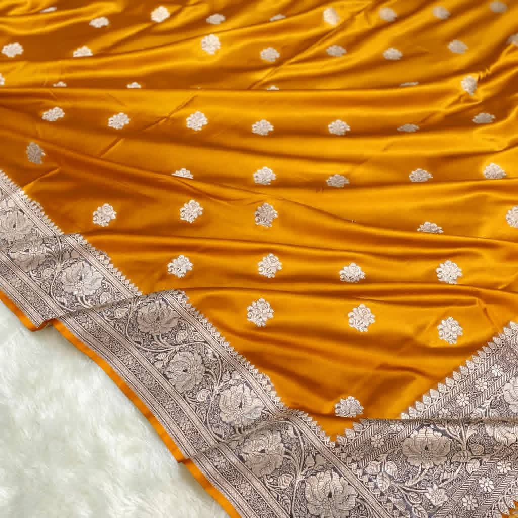 Premium Rose Pink Mashru Silk Saree with Traditional Motifs