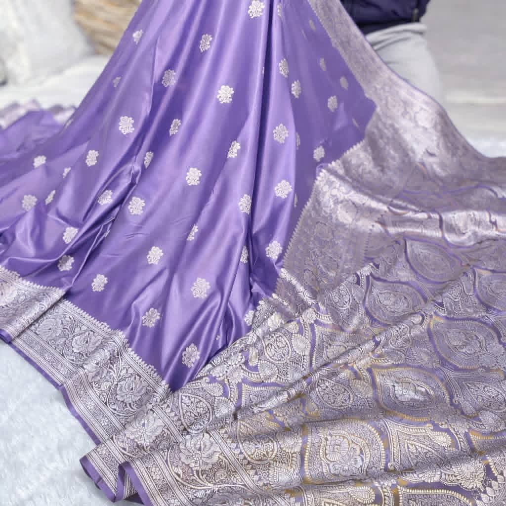 Designer Rani Pink Mashru Silk Saree with Golden Weaving