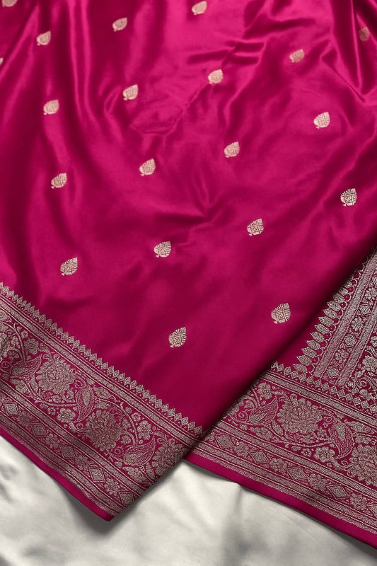 Festive Sky Blue Mashru Silk Saree with Premium Shine