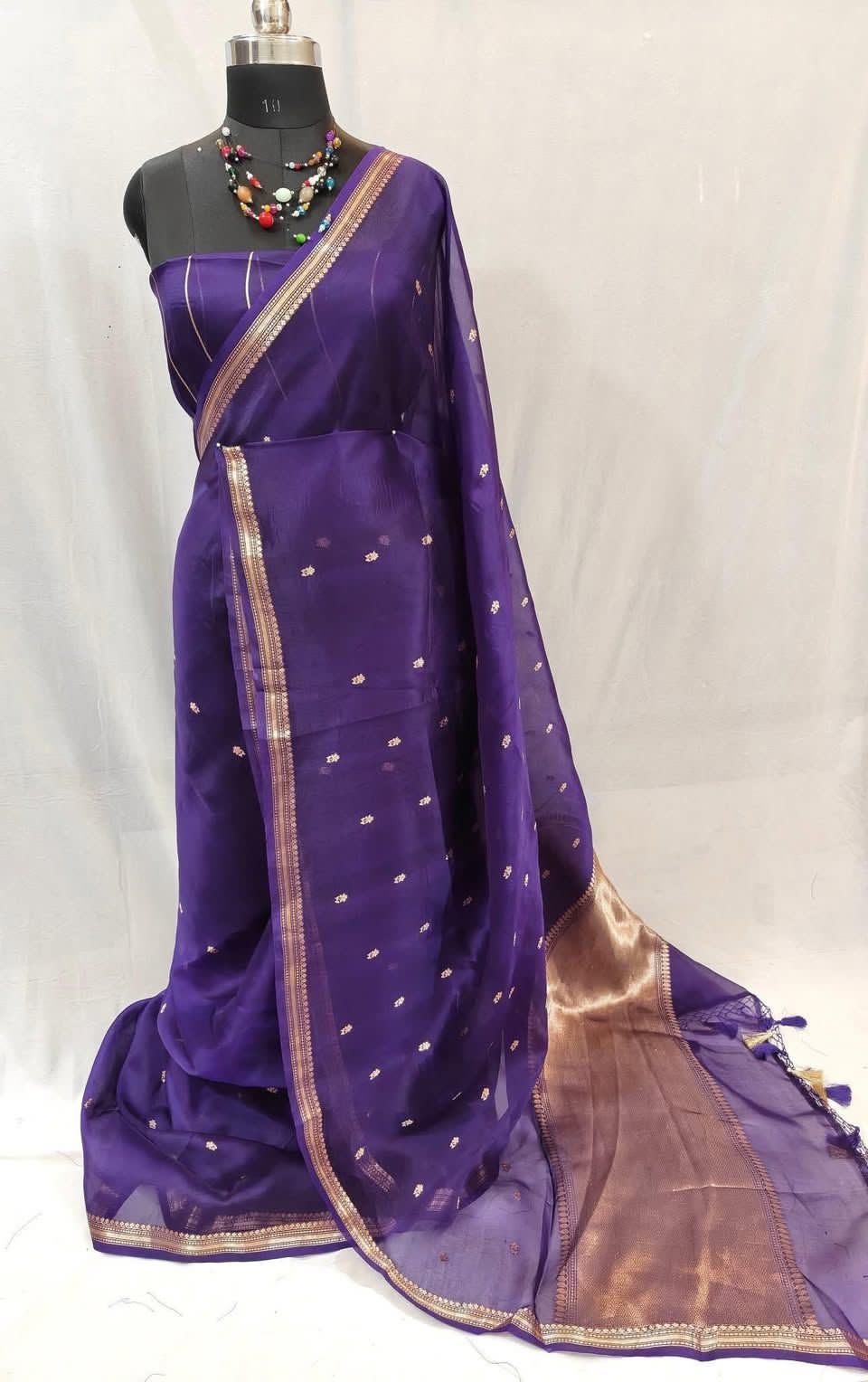 Boutique Kadhua Saree Pure Banarasi Katan Satin Mashru Silk Kadhua Saree